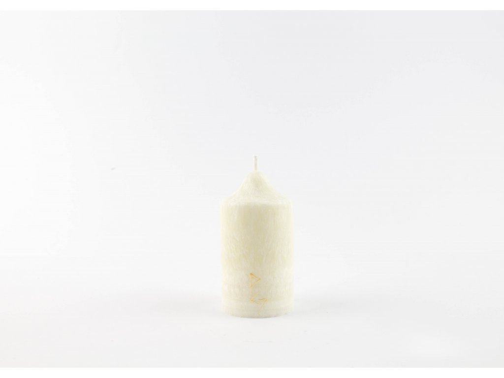 8 x 4,5 cm Rituální svíce bílá