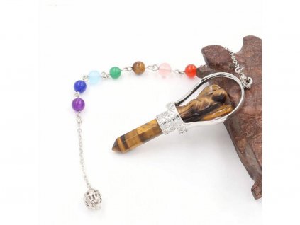 Čakrové kyvadlo anděl s tygřím okem - Ochrana a intuice