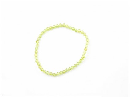 Olivín - fazetovaný 4mm