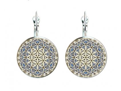 Mandalové náušnice se zapínáním 46