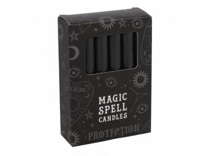 Magic spell candle - malá svíčka černá, ochrana- 1ks