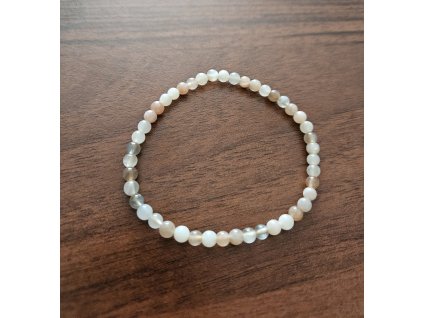 Měsíční kámen tmavý - 4mm