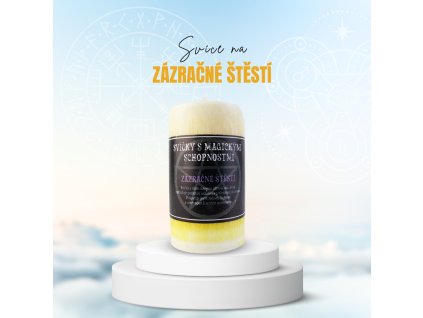 Svíce Zázračné štěstí 10,5 x 6 cm - Radost a hojnost