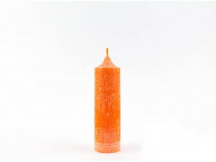14 x 4 cm 2.čakra - Čakrová svíce oranžová