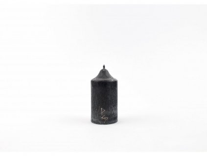 8 x 4,5 cm Rituální svíce černá