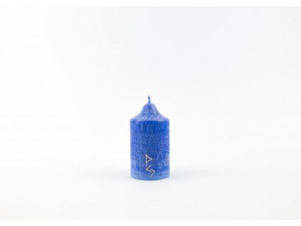 8 x 4,5 cm Rituální svíce modrá