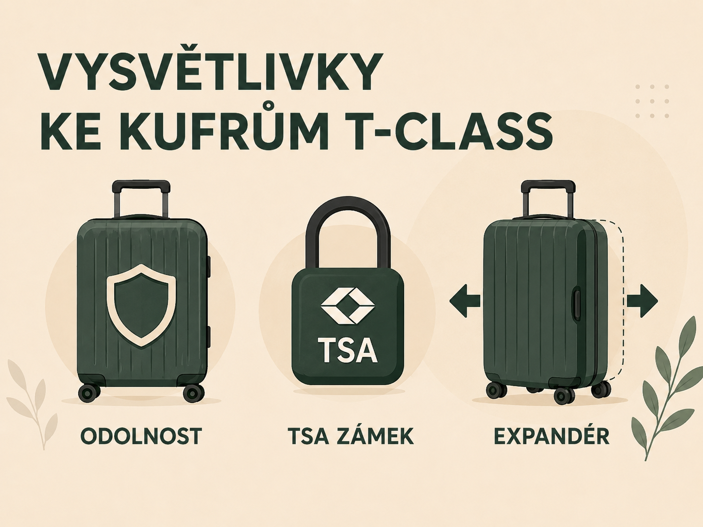 Vysvětlivky k našim kufrům