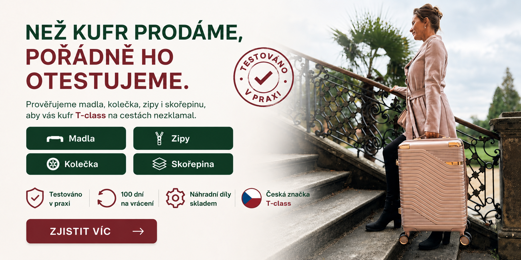 Nevymýšlíme si, naše kufry testujeme!