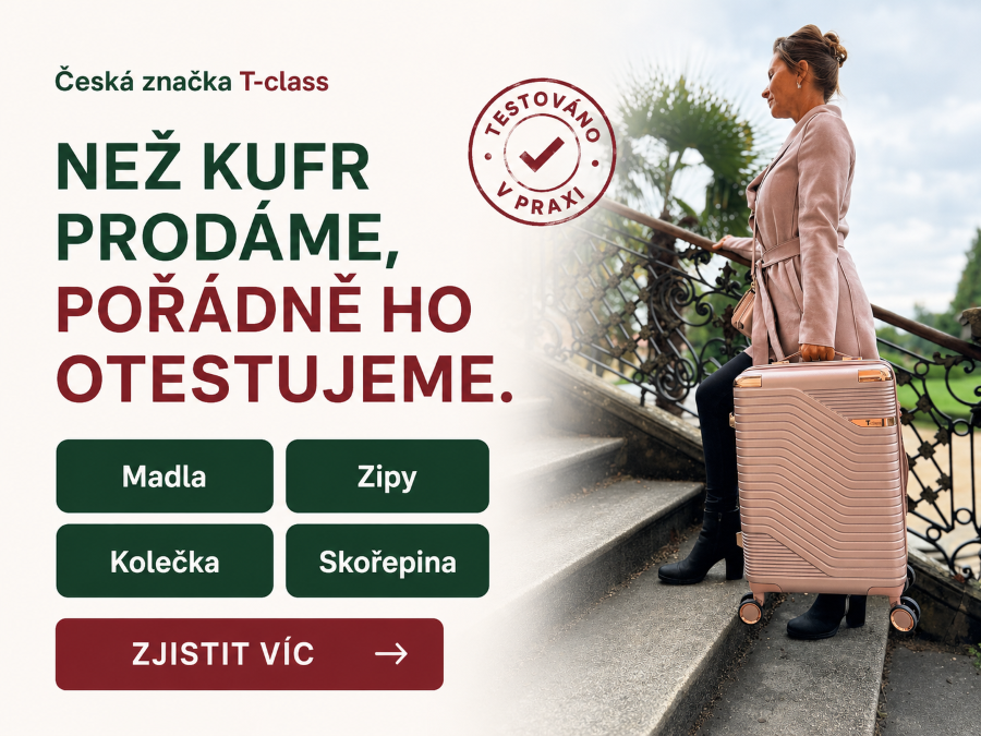 Extra odolnost kufrů si nevymýšlíme!