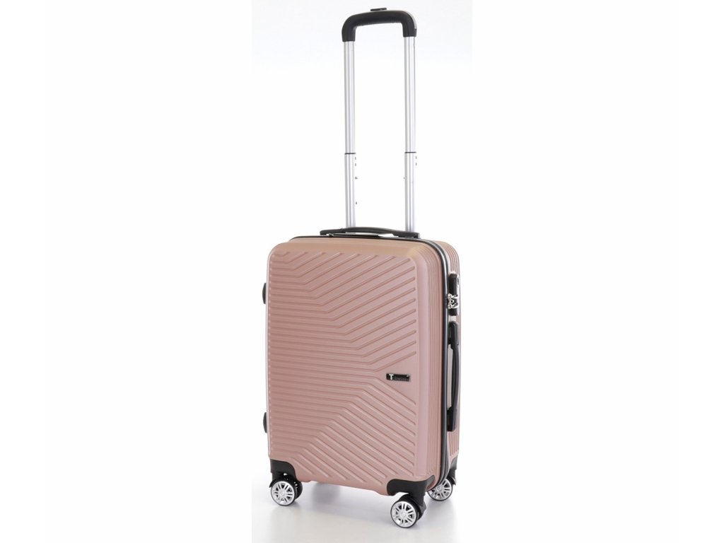 Travel suitcase T-class® VT21111, pink, M - www.obchod-kufry.cz