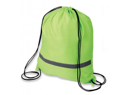 Stahovací batoh Obchod-kufry zelený reflexní