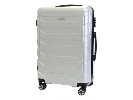 Cestovní kufr T-class® 618, matná stříbrná, L