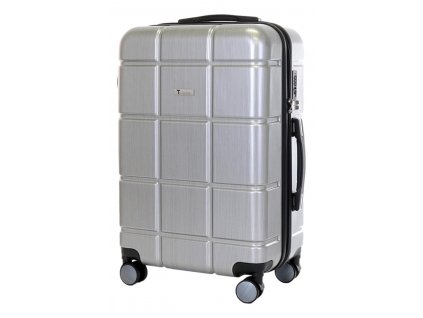 Cestovní kufr T-class® 2222, stříbrná, L
