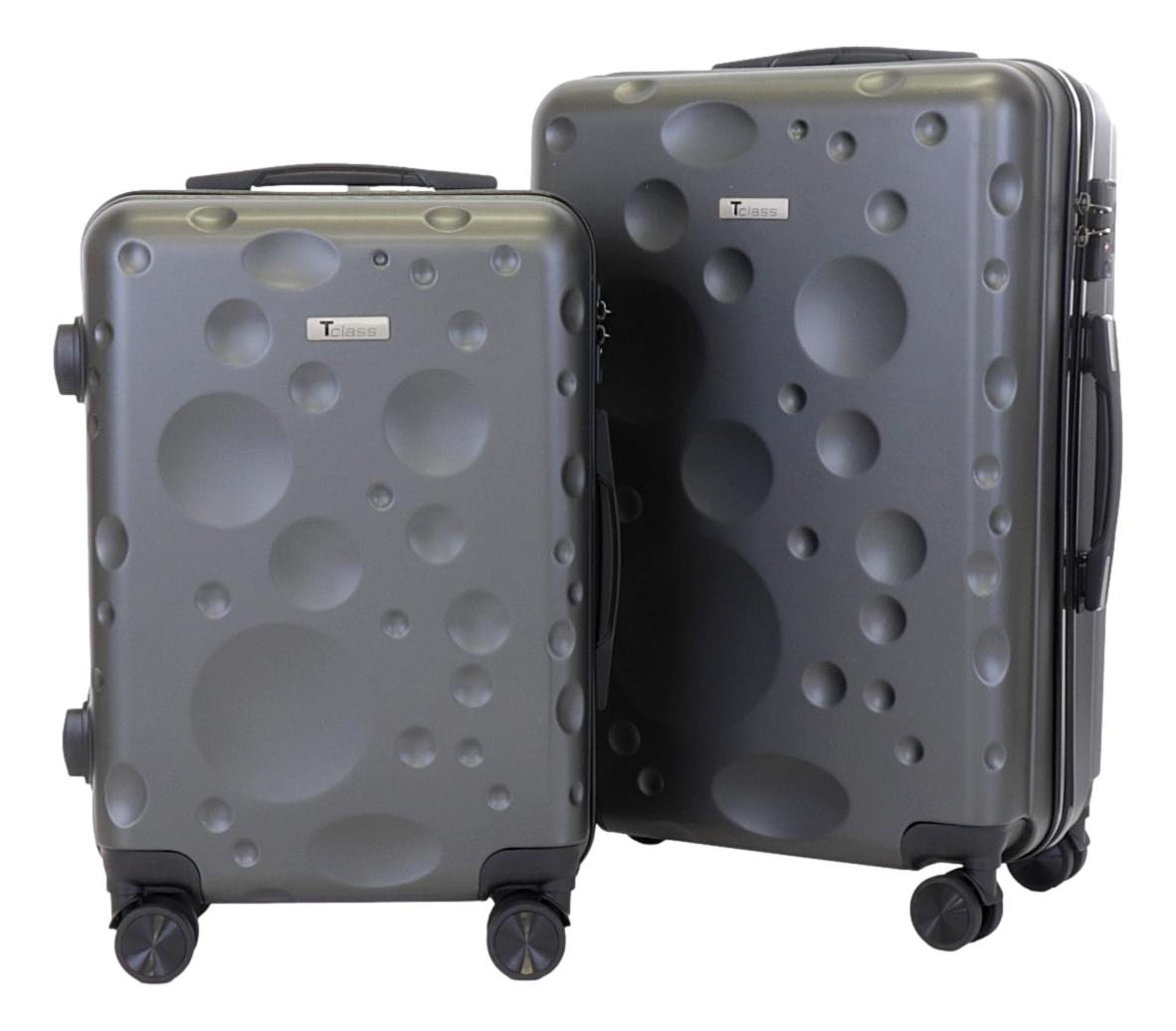 Sada 2 kufrů T-class 628, M, L, TSA zámek (matná šedá), 35l, 60l
