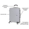 Set of 3 suitcases T-class® VT21111, silver