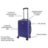 On-board suitcase T-class® 618, matt blue, M