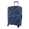 Suitcase cover T-class® (blue with lines)