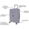 Set of 3 suitcases T-class® 2213 silver