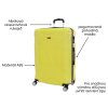 2. jakost - Velký kufr T-class® VT21121, žlutá, XL