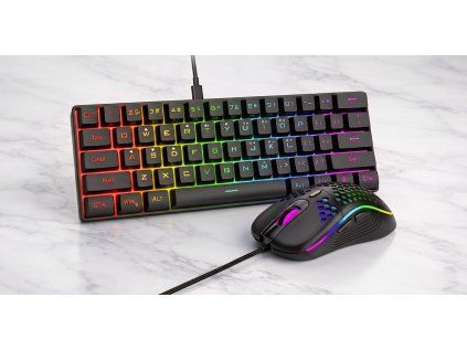 RedThunder podsvícená klávesnice + myš
