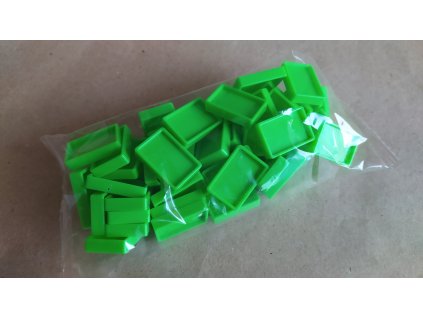 50ks kostek - rozšíření Auto Domino - zelené (HR2.13)