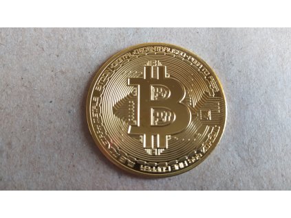 Kovová mince Bitcoin