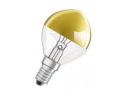 Zrcadlová žárovka OSRAM Dekolux Gold 230V, 40W, E14 (EL.17)