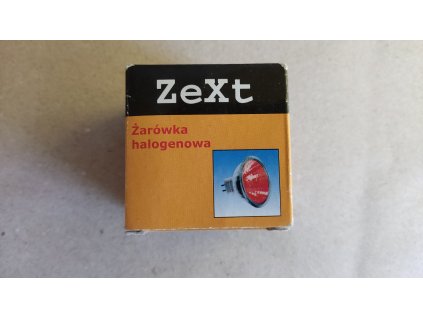 Průmyslová halogenová žárovka ZeXt MR16 - červená, 12V, 35W, G5.3 (EL.17)