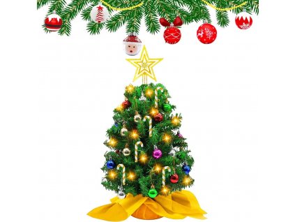 Mini vánoční stromeček 60 cm dekorace (3)