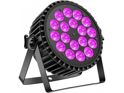 200W LED jevištní světlo RGBW+UV, 18 LED, DMX 4 8CH (1)