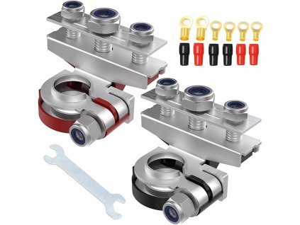 Svorky na autobaterie 612 V, 2 kusy, 3cestné horní sloupky (1)