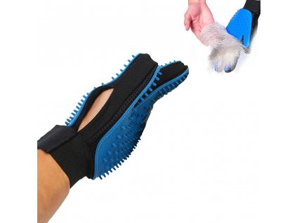 Masážní rukavice pro domácí zvířata, vyčesávací (1)
