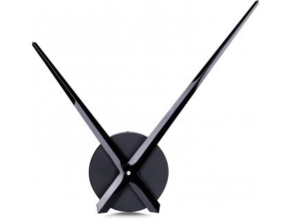 Lafocuse kreativní 3D nástěnné hodiny velké 60 cm, kovové, černé (1)