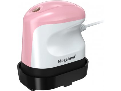 Megainvo Mini tepelný tlakový lis se 3 stupni 120 180 °C, 9x6 cm, růžový (ND)