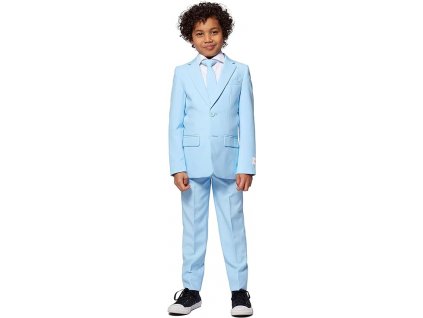 OppoSuits Dětský párty oblek blejzr, kalhoty a kravata, modrá (3)
