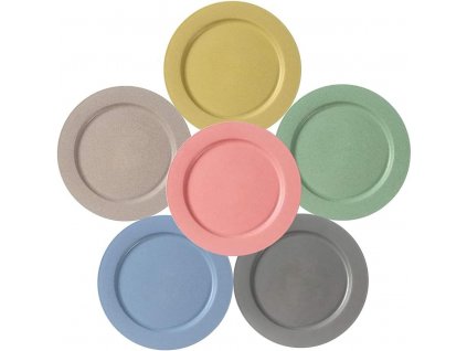 Hobein 6ks nerozbitné plastové talíře 25,3 cm, nejen do karavanu (4)