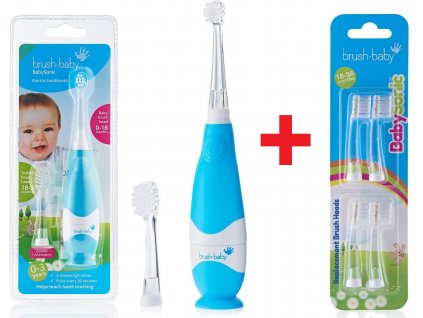 Sada Brush Baby Elektrický zubní kartáček BabySonic pro děti 0 3 let (1)