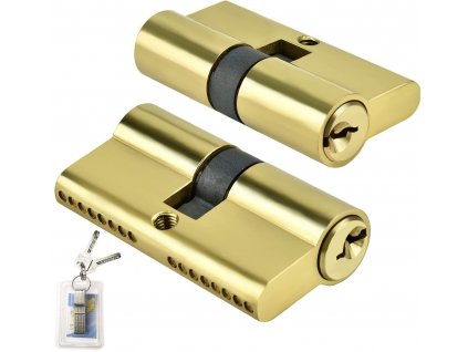 Kompozitní cylindrický zámek s 8 klíči, 32,5 32,5, 65 mm, zlatý (3)