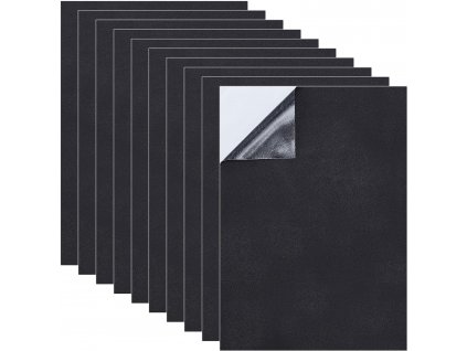 BENECREAT 10ks samolepicí pěnové desky EVA, černá, 210x300x1 mm (6)