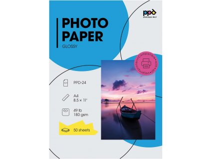 Photo Paper Direct™ 50ks A4 Inkjet fotopapír, vysoký lesk, 180 g m2, PPD 24 (1)