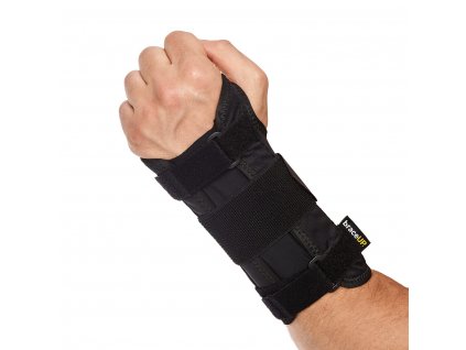 BraceUP® Bandáž zápěstí pro levou ruku, dlaha, ortéza, černá, L XL (B405012) (1)