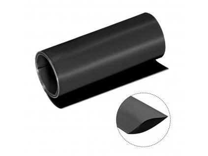 150 mm PVC smršťovací bužírka plochá, 1 metr, černá (18650)