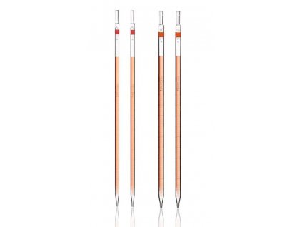 KENZIUM 4ks odměrných pipet, 2x 5 ml a 2x 10 ml, sodnovápenaté sklo