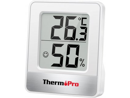 ThermoPro Digitální mini teploměr a vlhkoměr TP49 s magnetem, bílý (4)