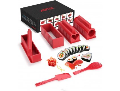 Sushi Maker Kit, 10dílná kompletní sada na výrobu sushi (4)
