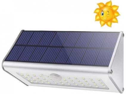 Solární LED lampa pro venkovní použití, 1100 lm, 46 LED, 4500 mAh, IP65, 4 režimy (1)