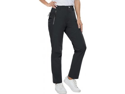 Dámské outdoorové nepromokavé softshellové kalhoty s kapsami na zip, M (1)