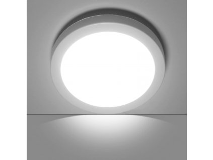 Kulaté LED stropní svítidlo, 9 W, 810 lm, 6500 K, studená bílá, Ø 12 cm (1)