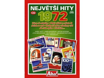 Různí - Největší hity 1972, CD pošetka