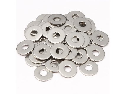 20ks ploché podložky M4 x 16 mm x 1 mm, nerez 304 A2 V2A (1)